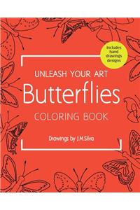 Unleash your Art Butterflies Coloring Book