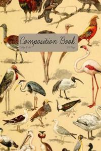 Vintage Birds Composition Book