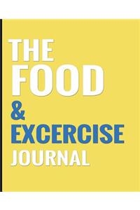 The Food & Exercise Journal - Yellow Design