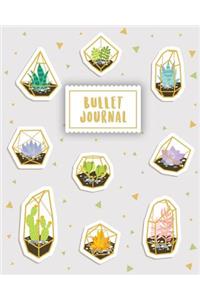 Bullet Journal: Cute Little Cactus 150 Dot Grid Pages (Size 8x10 Inches) with Bullet Journal Sample Ideas
