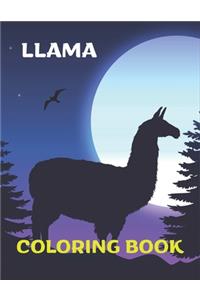 Llama Coloring Book