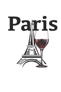 wine journal - Paris - wine tasting, drinking, rating, enjoying - write down your wine review, critic, 120 Pages, notebook, notepad, Paris