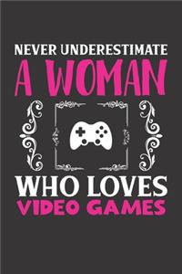 Never Underestimate A Woman Who Loves Video Games