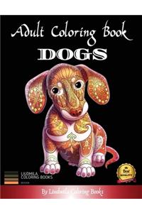 Adult Coloring Book Dogs
