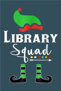 Library squad: Librarian Notebook College Blank Lined 6 x 9 inch 110 pages -Notebook for Librarian Journal for Writing- Reading book Lovers Notebook for Girls-Gift