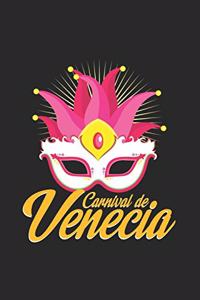 Carnival de venecia: 6x9 Carnival - blank with numbers paper - notebook - notes