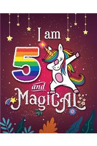 Unicorn Journal I am 5 and Magical