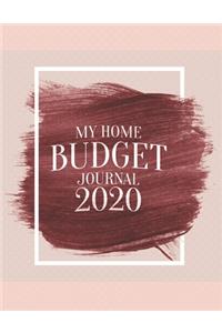 My Home Budget Journal 2020