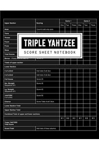 Triple Yahtzee Score Sheet