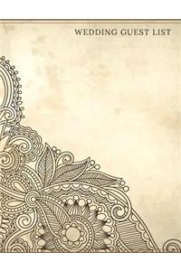 Wedding Guest List