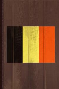 Belgium Flag Journal Notebook