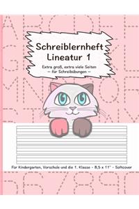 Schreiblernheft Lineatur 1