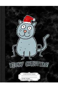 Meowy Christmas Composition Notebook