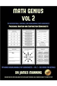 Preschool Addition and Subtraction Worksheets (Math Genius Vol 2)
