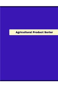 Agricultural Product Sorter Log
