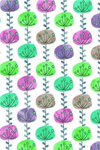 Journal Notebook Abstract Sketchy Trees Pattern 4