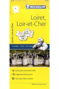 Loiret, Loir-et-Cher - Michelin Local Map 318