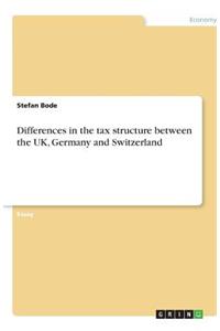 Differences in the tax structure between the UK, Germany and Switzerland