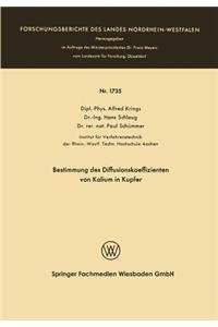 Bestimmung des Diffusionskoeffizienten von Kalium in Kupfer