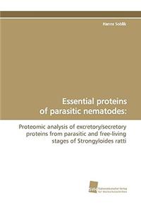 Essential Proteins of Parasitic Nematodes