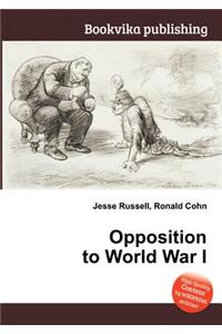 Opposition to World War I