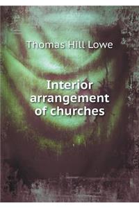 Interior arrangement of churches