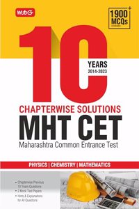 MTG MHT CET 10 Years Chapterwise Solved Question Papers (Physics, Chemistry & Mathematics) | MHT CET PYQs For 2024 Exam