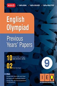 MTG English (IEO) Olympiad Previous Years Papers with Mock Test Papers Class 9 - Sample OMR Sheet with Chapterwise Analysis | SOF Olympiad Books For 2023-24 Exam MTG Editorial Board
