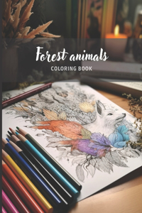 Forest Animals - Adult Coloring Book