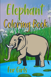 Elephants Coloring Book For Girls