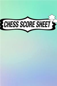 Chess Score Sheet