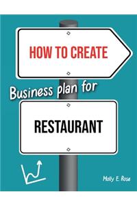How To Create Business Plan For Restaurant