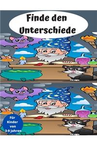 Finde den Unterschiede Für Kinder von 3-9 Jahren