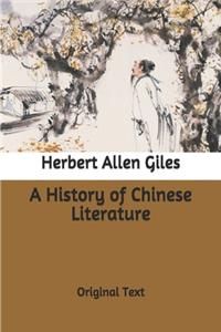 A History of Chinese Literature