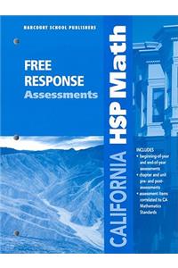 California HSP Math: Free Responce Assessments, Grade 6