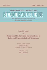 Behavioral Factors and Interventions in Pain and Musculoskeletal Disorders