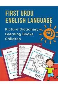 First Urdu English Language Picture Dictionary Learning Books Children