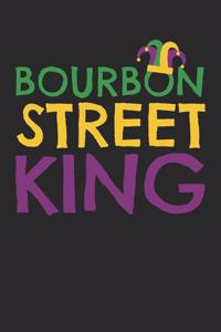 Mardi Gras Notebook - Bourbon Street King Mardi Gras Parade - Mardi Gras Journal - Mardi Gras Diary