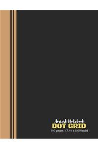 Amiesk Notebook - Dot Grid Notebook - 140 pages (7.44 x 9.69 inch)