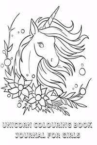 Unicorn Colouring Book Journal for Girls