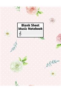Blank Sheet Music Notebook