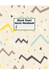 Blank Sheet Music Notebook