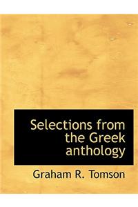 Selections from the Greek Anthology