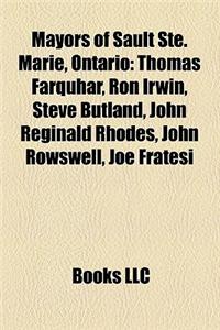 Mayors of Sault Ste. Marie, Ontario