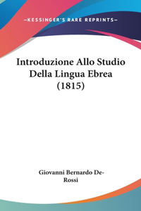 Introduzione Allo Studio Della Lingua Ebrea (1815)