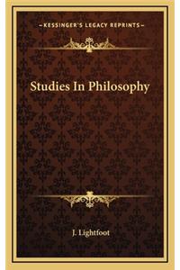 Studies in Philosophy