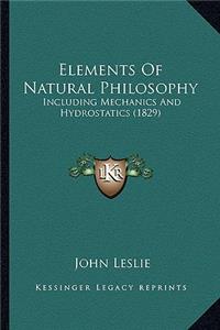 Elements Of Natural Philosophy