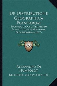 De Distributione Geographica Plantarum