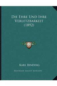 Die Ehre Und Ihre Verletzbarkeit (1892)