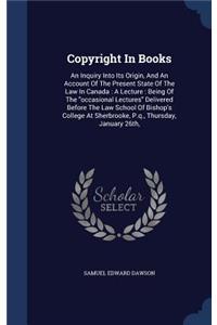 Copyright In Books